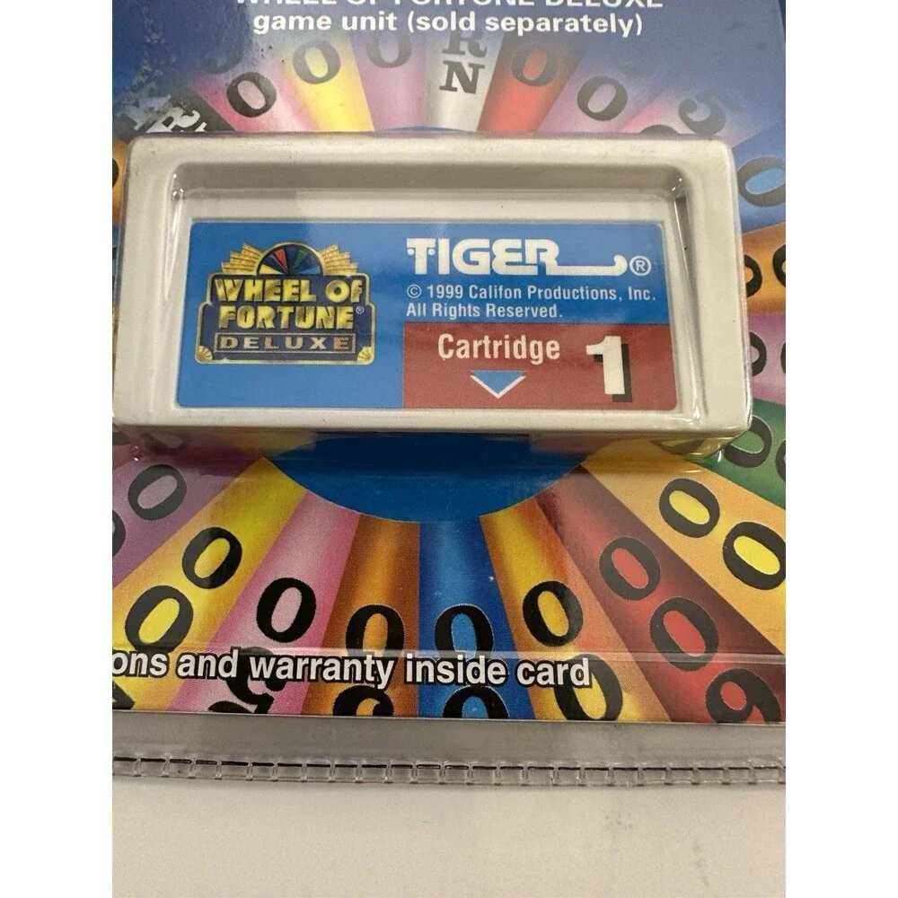 Wheel of Fortune Deluxe Game Cartridge 1 Tiger Electronics Handheld 1999  New